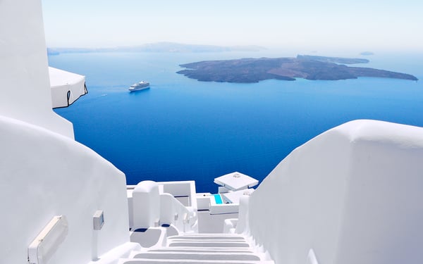 Santorini, one of the best Mediterranean islands to visit on a cruise