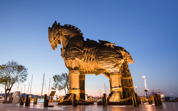 Trojan horse in Canakkale, Turkey