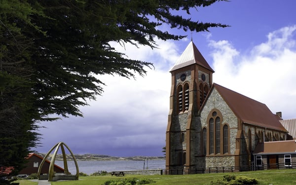 Christ church cathedral in Stanley, Falkland Islands