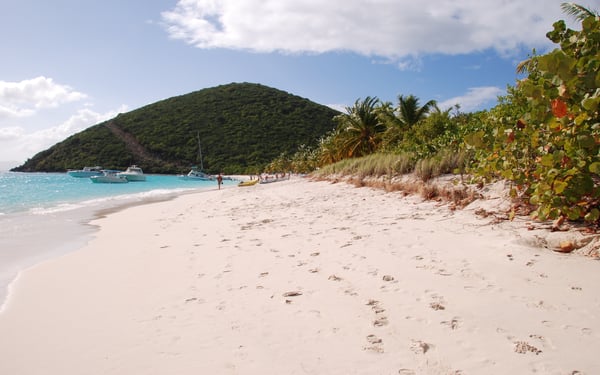 Beach on Jost Van Dyke, British Virgin Islands