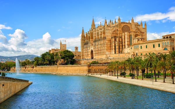 La Seu cathedral in Palma de Mallorca, Spain