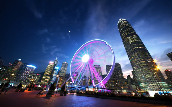 Observation wheel in Hong Kong