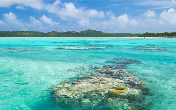 Aitutaki lagoon, Cook Islands
