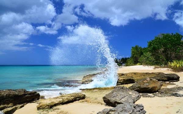 Frederiksted beach on St Croix, US Virgin Islands