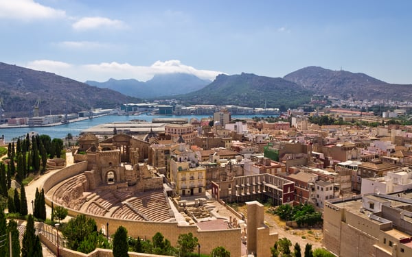 Roman theatre in Cartagena, Spain