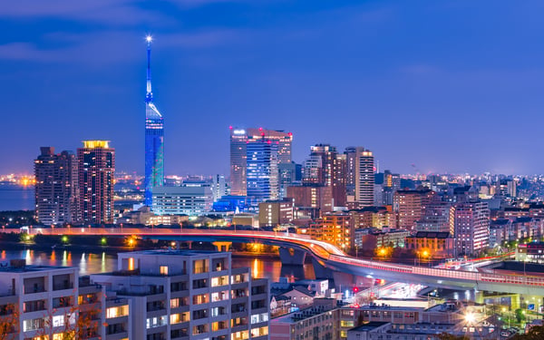 Hakata skyline, Fukuoka, Japan