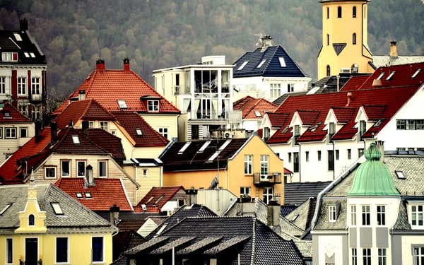 Houses in Bergen, Norway