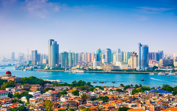 Skyline of Xiamen, China
