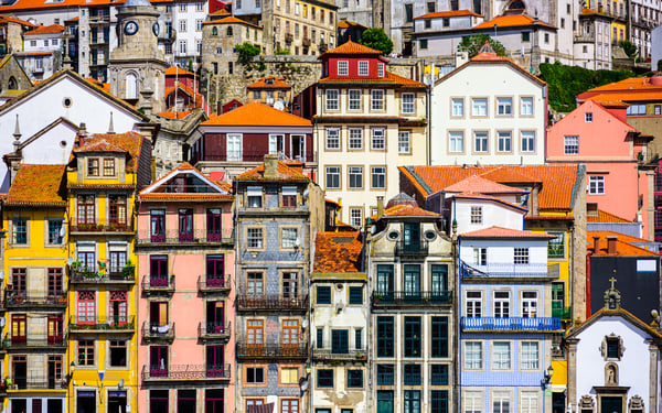 Old buildings in Porto, Portugal