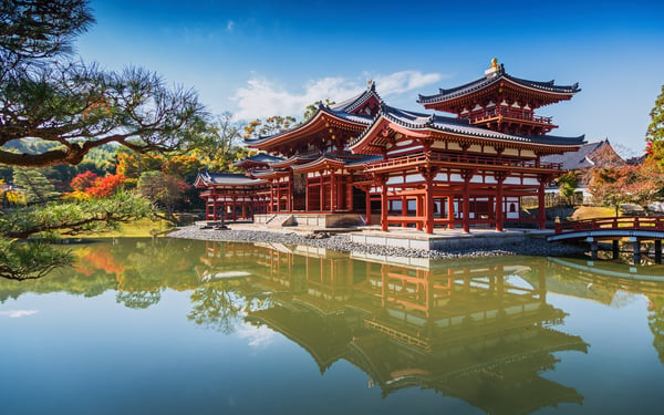 Byodo-in Buddhist temple, Kyoto, Japan