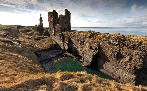 Girnigoe castle near Scrabster, Scotland