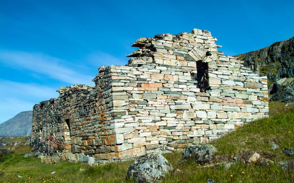 Viking church in Hvalsey, Greenland