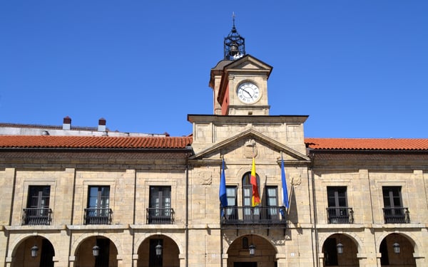 City hall in Aviles, Asturias, Spain