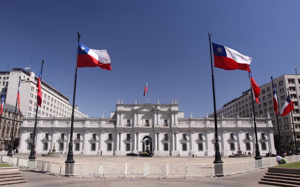 La Moneda palace in Santiago, Chile