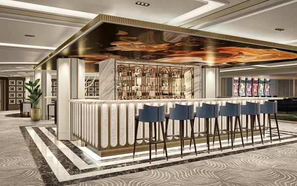 Rendering of Galileo's Bar on board Seven Seas Prestige