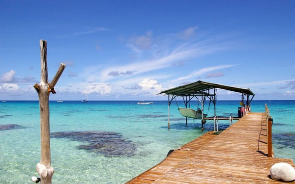 Jetty on the coast of Kenya