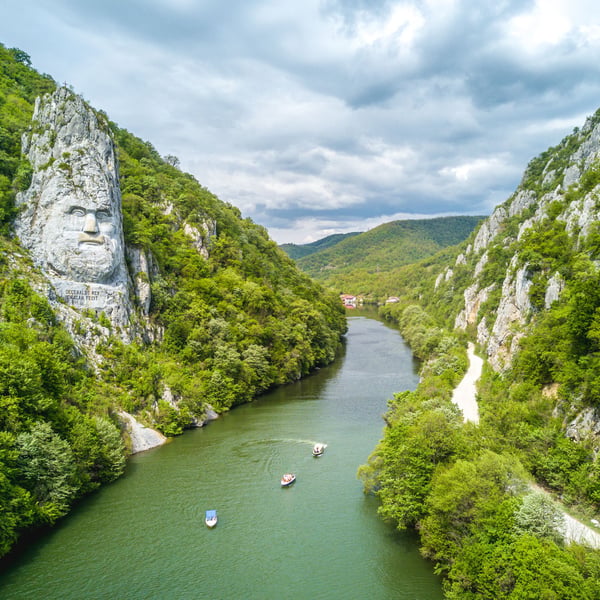 The Iron gates on the Danube, Romania