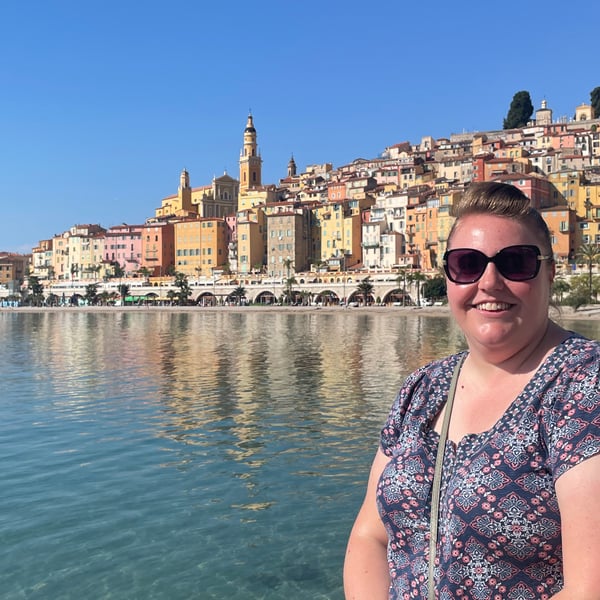 Hayley in Menton during Ponant's Seminar at Sea