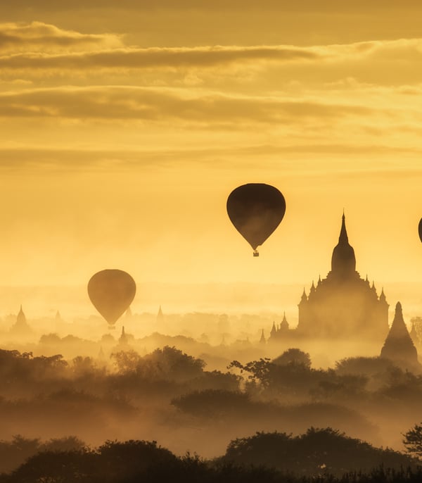 Balloons over Bagan, Myanmar