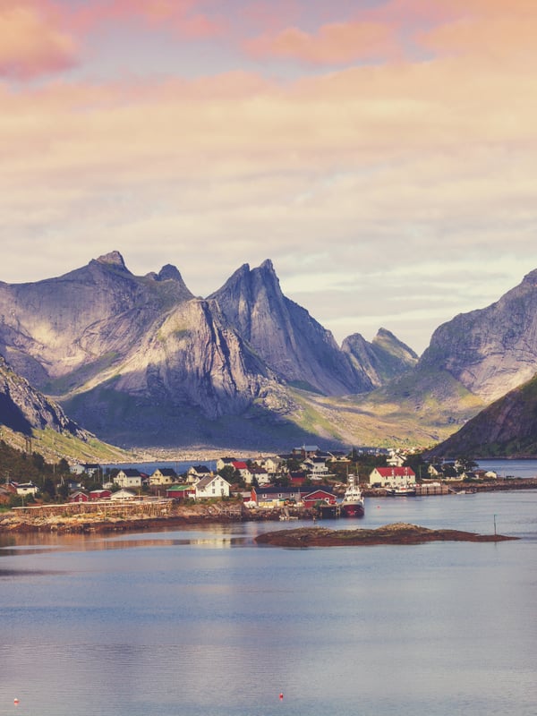 Lofoten in norway in the summer