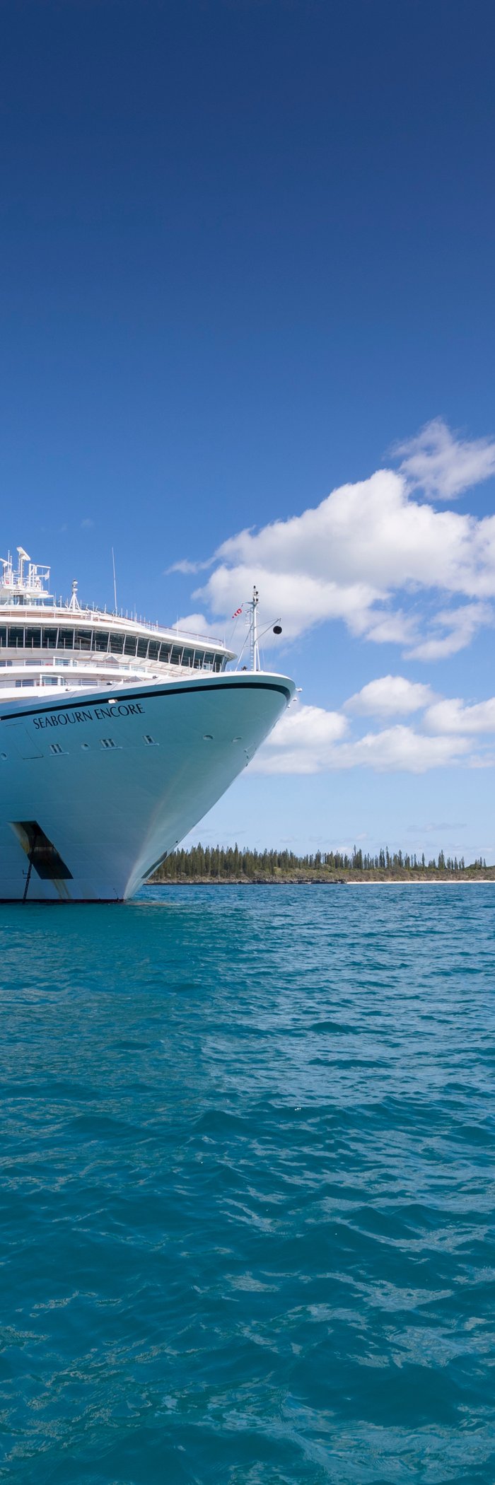 Seabourn Encore in the Pacific