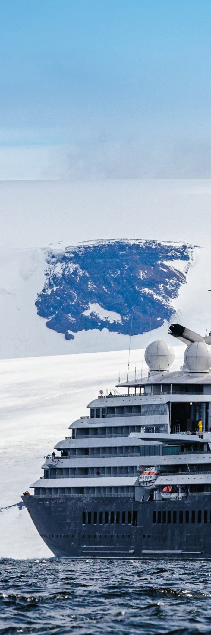 Scenic Eclipse on Devil Island in Antarctica