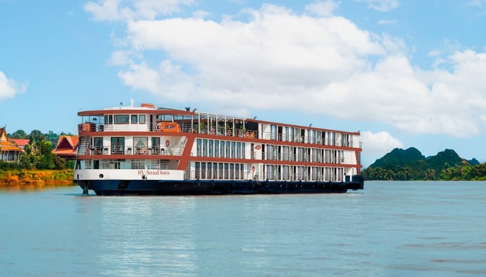 AmaDara river cruise ship on the Mekong River