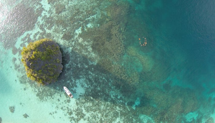 Aerial view of Wayag, Raja Ampat, Indonesia