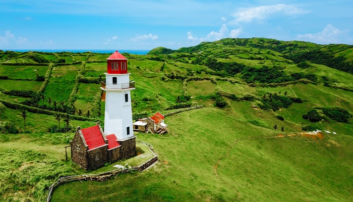 Mahatao Tayid lighthouse in Batanes, Philippines