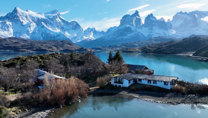 the iconic Torres Del Paine in Chile