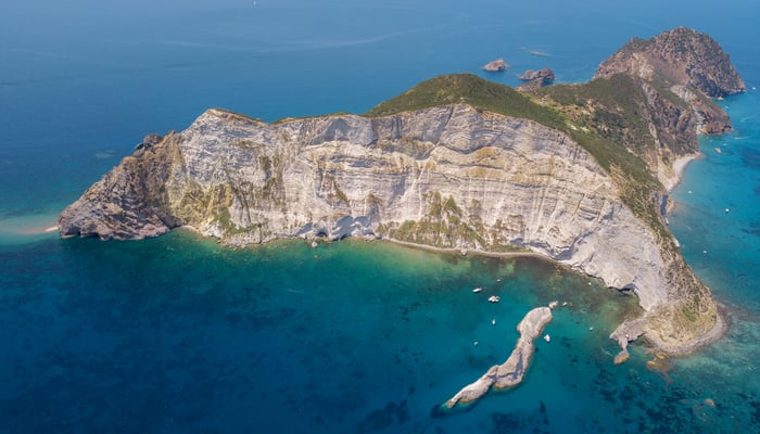 Palmarola island, Italy
