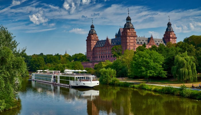 Viking Longship on the Main River