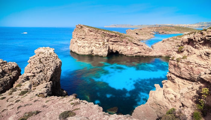Blue Lagoon in Gozo, Malta