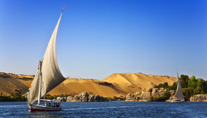 Feluccas on the Nile, Aswan