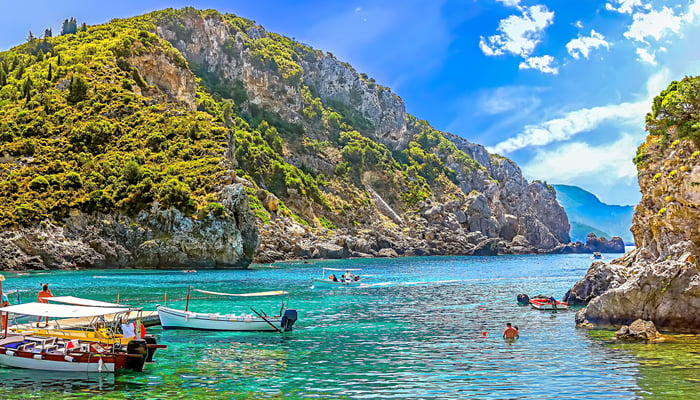 Coast of Corfu, Greece