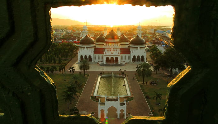 Baiturrahman Mosque in Banda Aceh, Indonesia