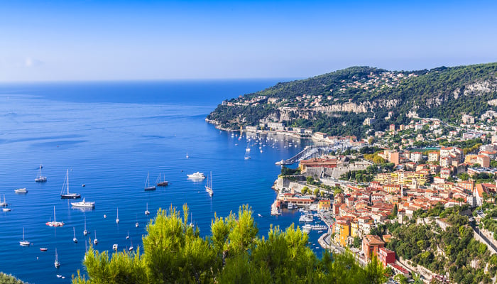 Aerial view of Nice, France