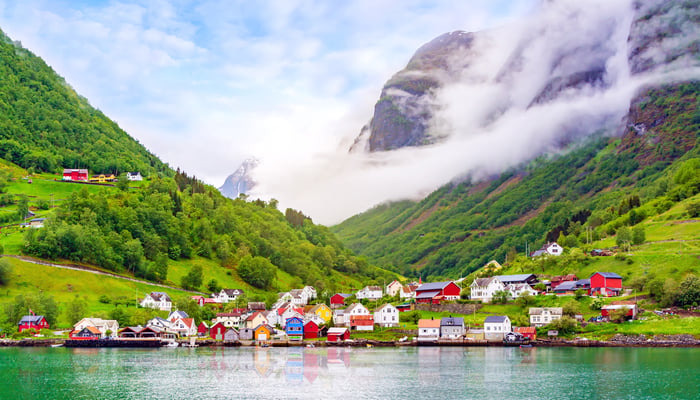Gudvangen village, Norway
