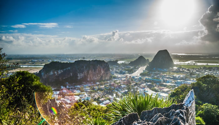 View from Marble Mountains near Da Nang, Vietnam
