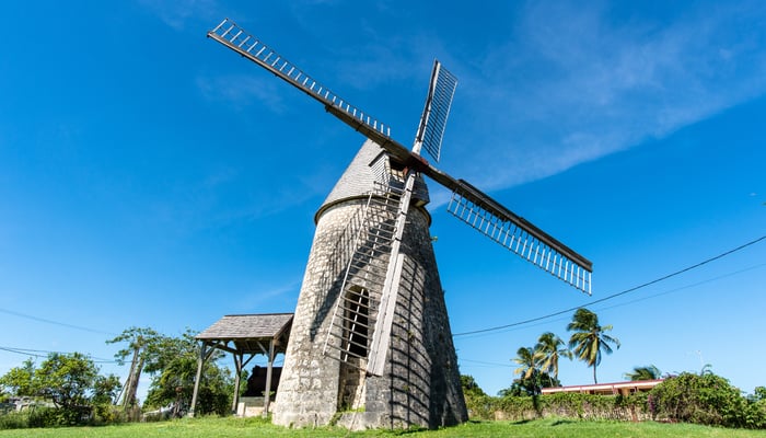 Windmill in Marie-Galante, Guadeloupe