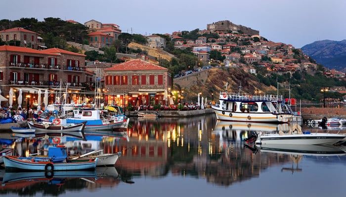 Molyvos harbour, Lesvos, Greece