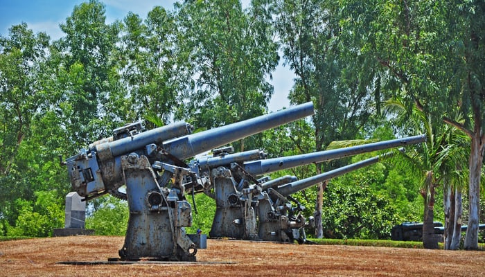 Artillery emplacement in Corregidor, Philippines