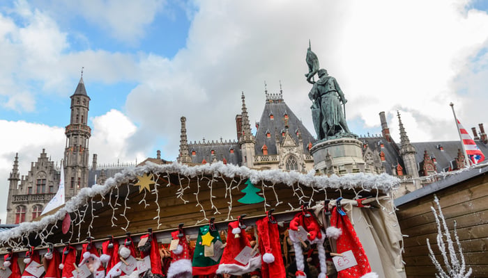 Christmas market in Bruges, Belgium