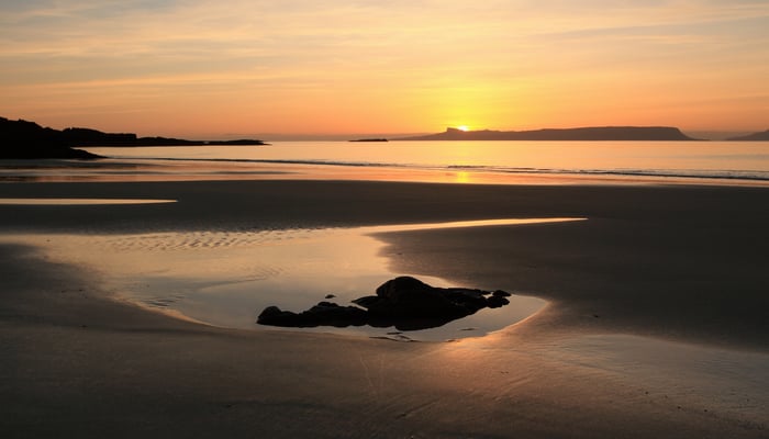 Sunset over the Isle of Eigg, Scotland