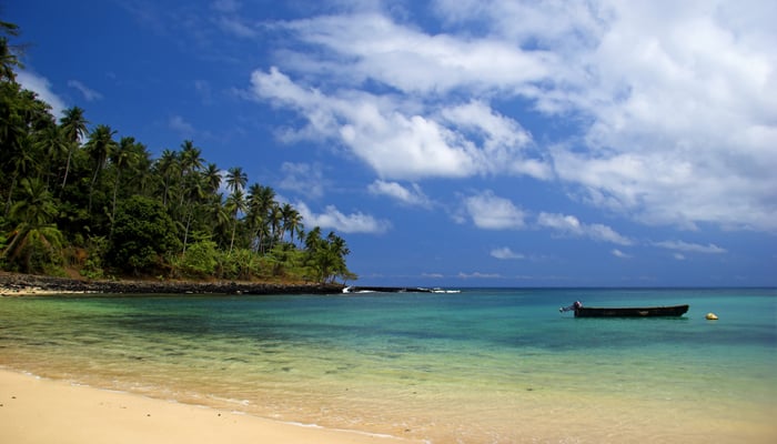 Beach in São Tomé