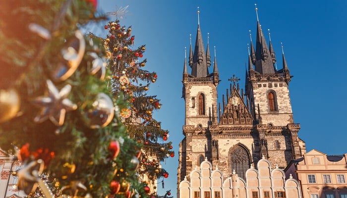 Christmas market in Prague, Czech Republic