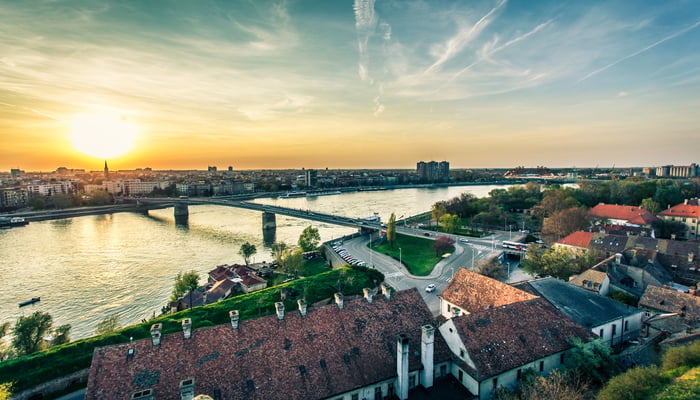 View of Novi Sad, Serbia