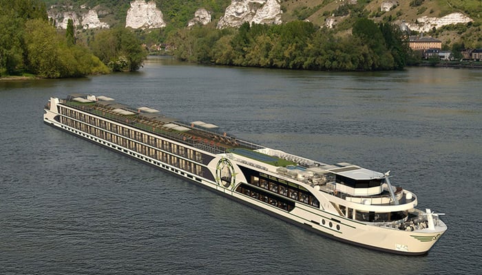 Rendering of the new Seine ship in Tauck's river fleet, ms Reverie
