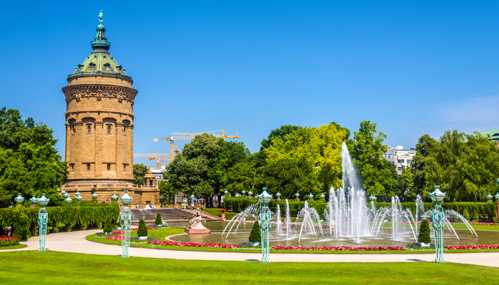Friedrichsplatz square, Mannheim, Germany