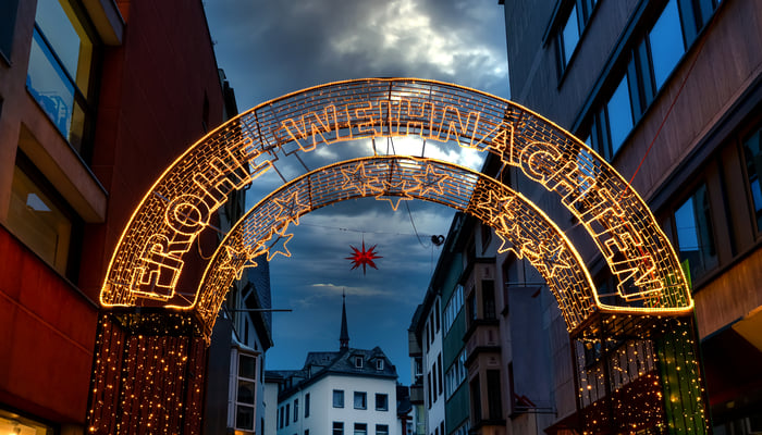 Christmas market in Koblenz, Germany